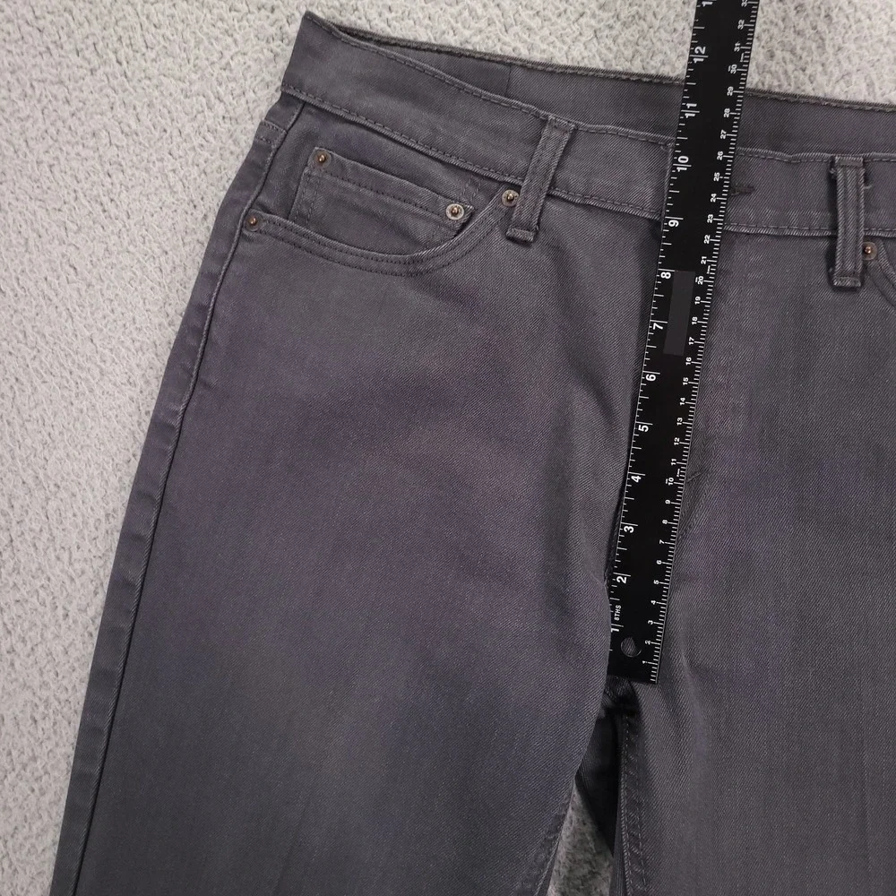 LEVIS 541 Jeans‎ Mens 33x29 (Tag 33x30) Athletic Taper Leg Gray Stretch Denim